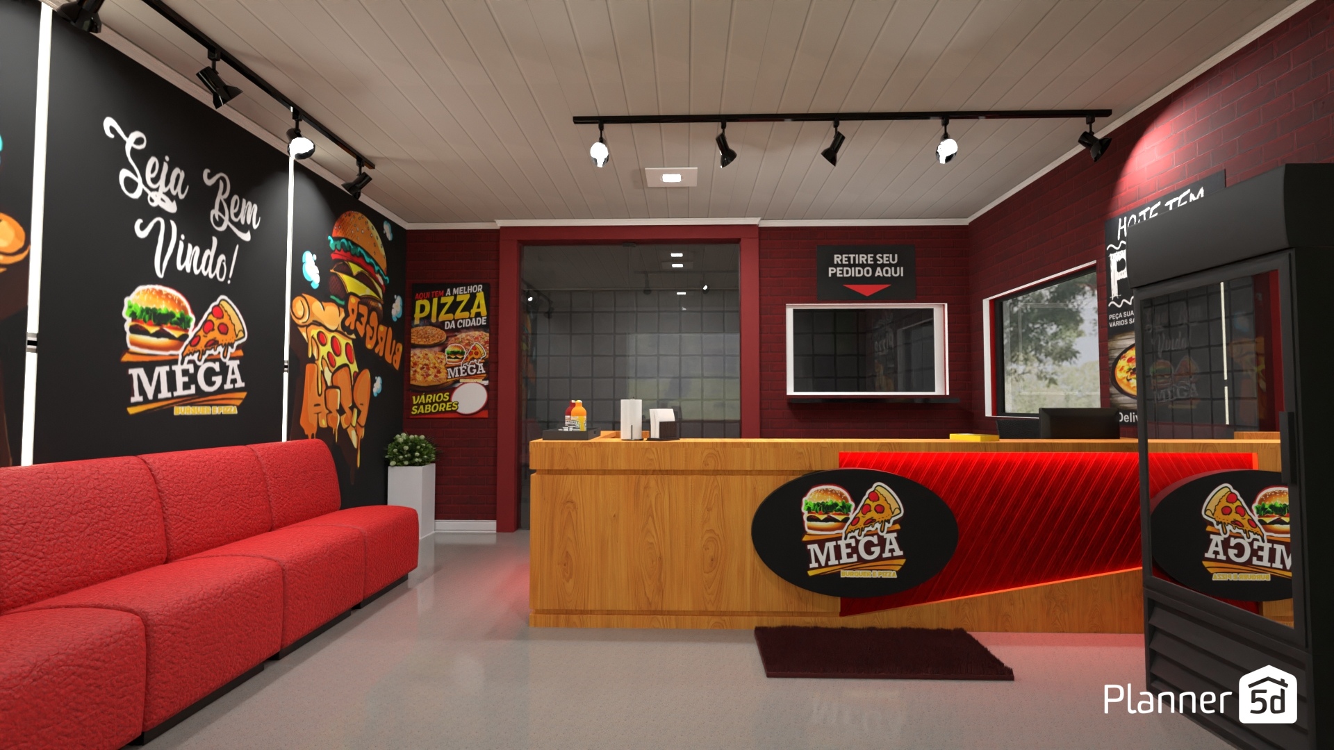 Projeto de Design e Decoração - Pizzaria Delivery Sr Rafael (CONCLUÍDO E APROVADO) #24908024 by Jonathas Lopes Silva