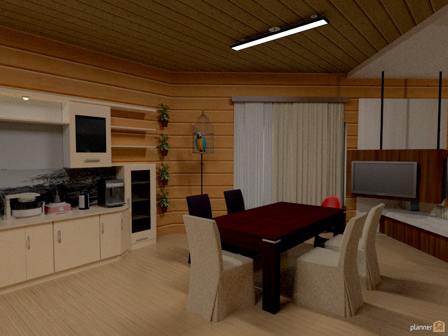 Кухня объединенная с гостиной #694329 by Татьяна Максимова