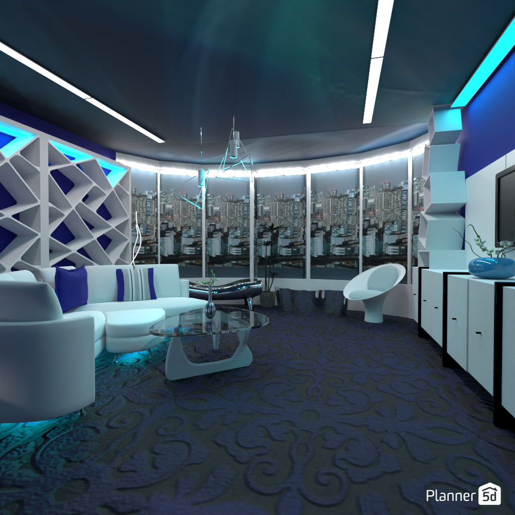 Футуристическая гостиная #17020515 by Editors Choice