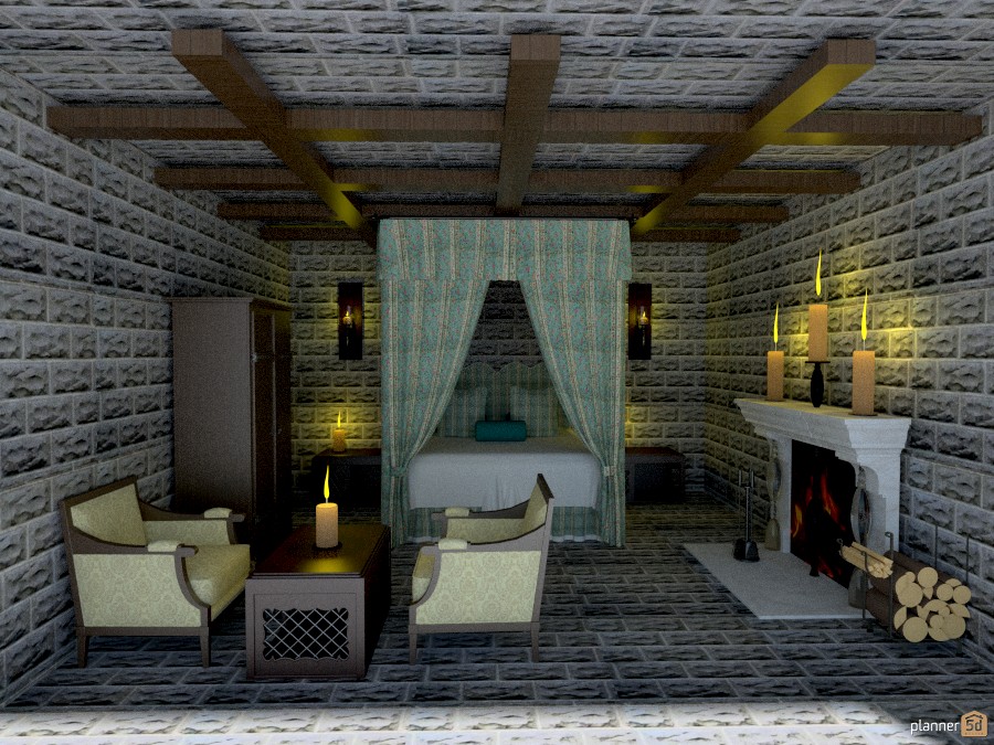 gray castle bedroom #1027158 by Joy Suiter