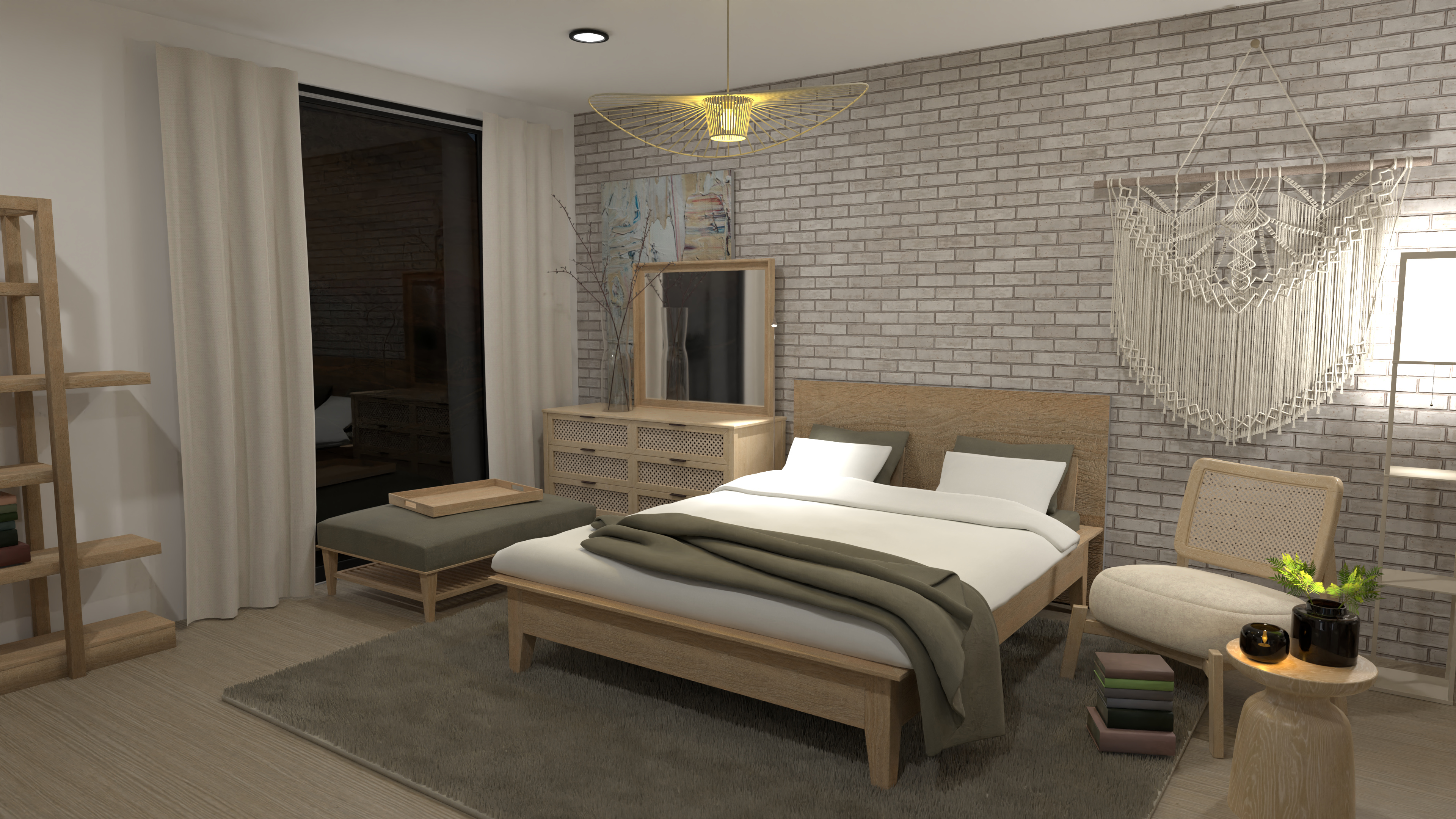 Eco-Minimalistic Bedroom #11480480 by Lisa Williams