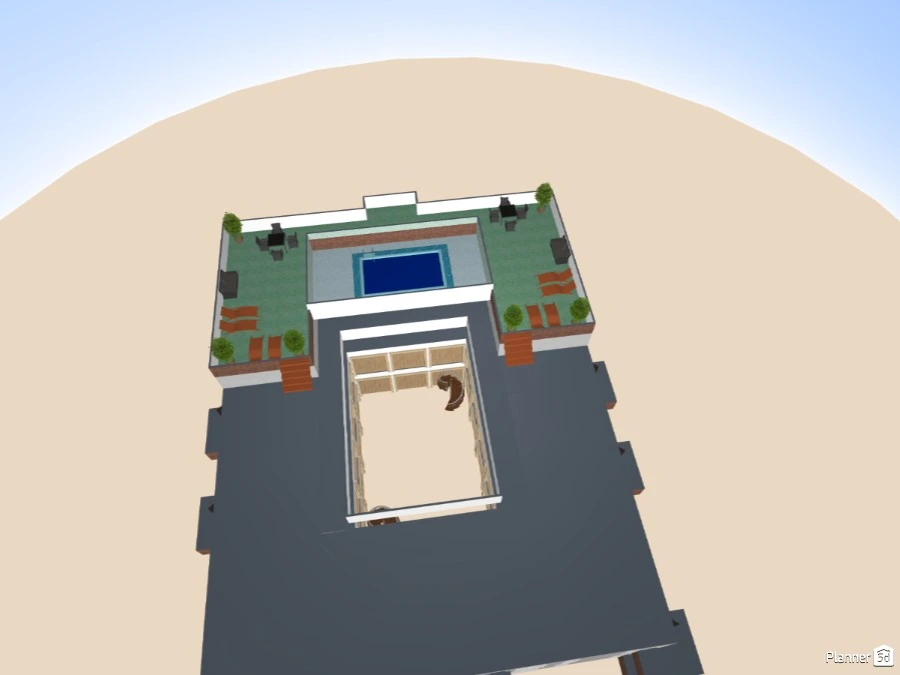 Villa with Courtyard #141267 by bin crawler