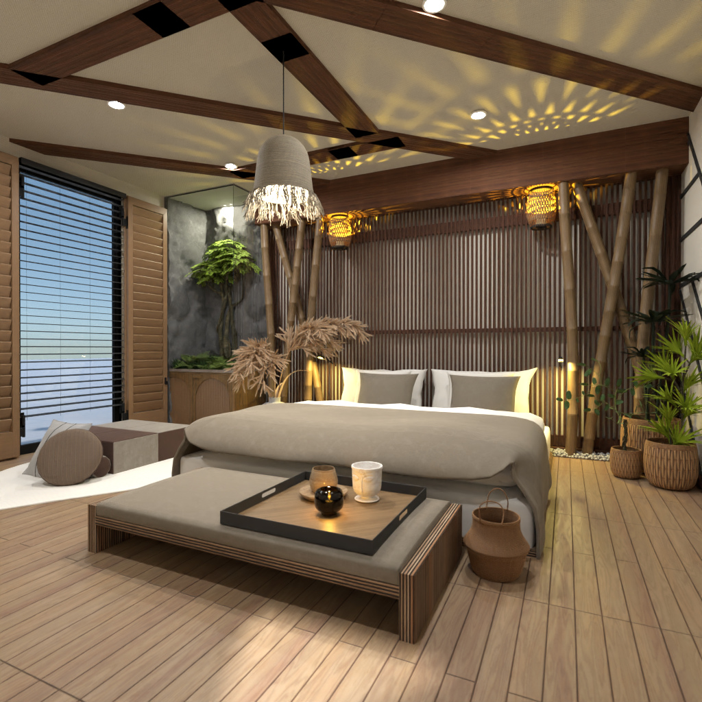 Wabi Sabi Bedroom #14553059 by Editors Choice