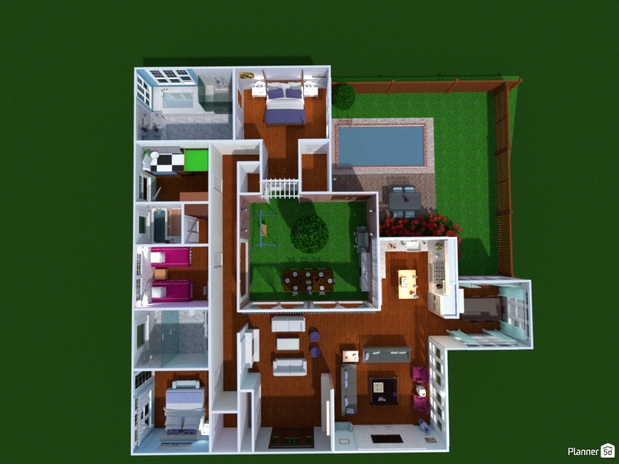 Atrium House #65467 by Olivia11