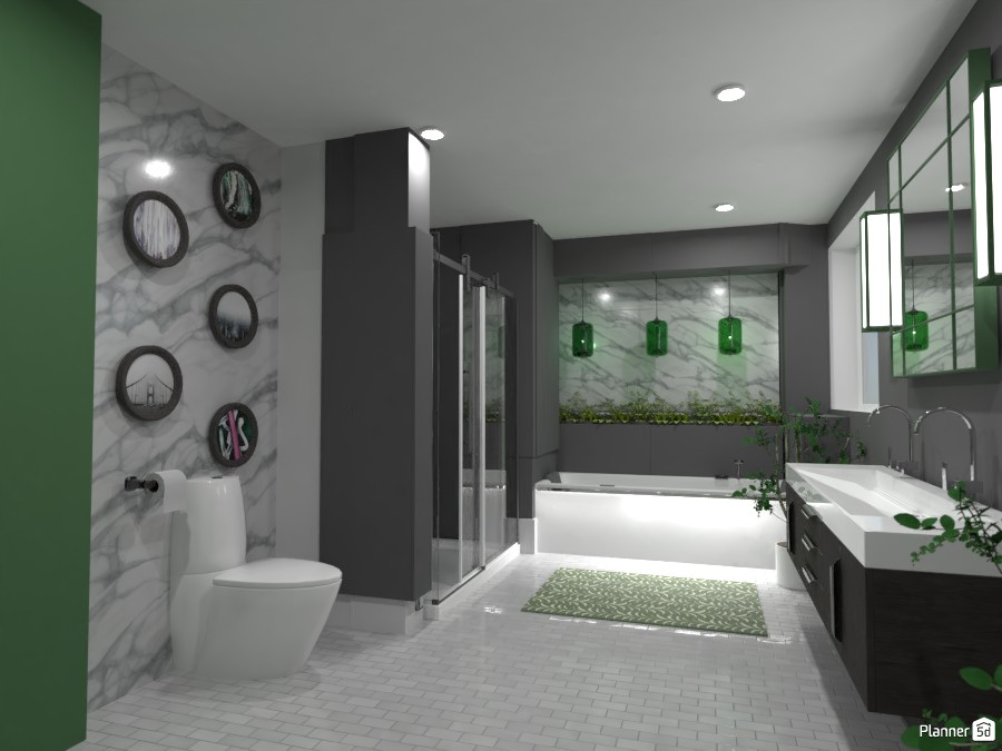 Green Bathroom #4531178 by Doggy
