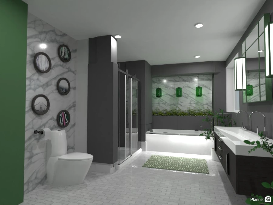 Green Bathroom 87734 by Doggy image