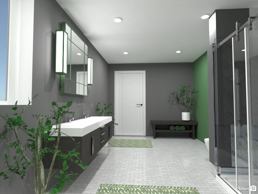 Green Bathroom 4531183 by Doggy image
