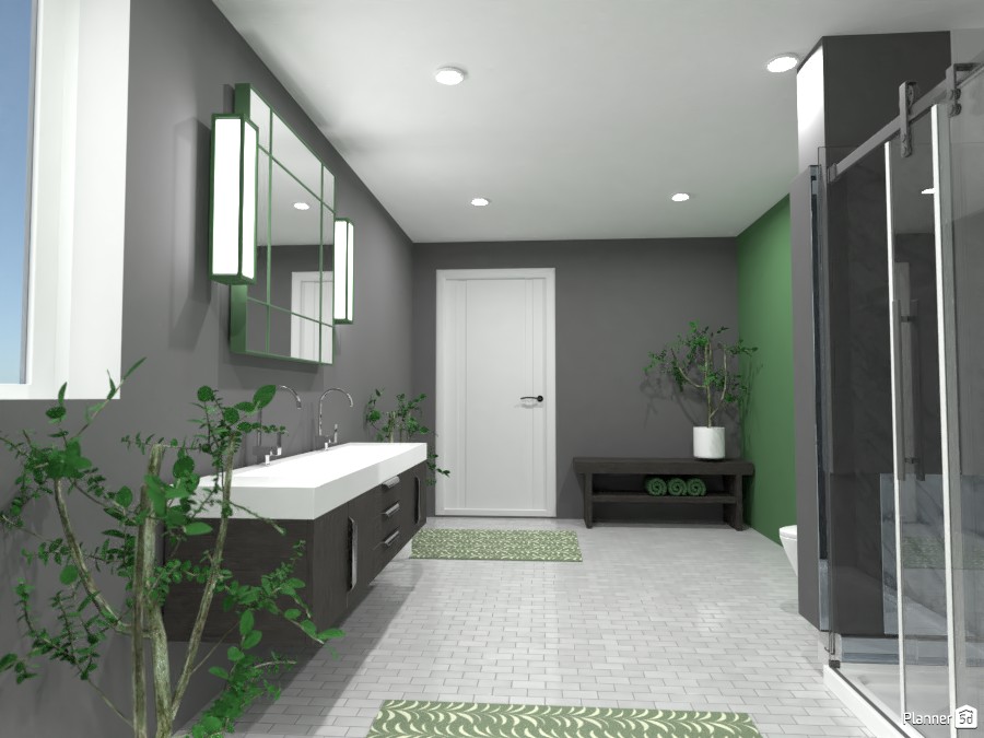 Green Bathroom #4531183 by Doggy