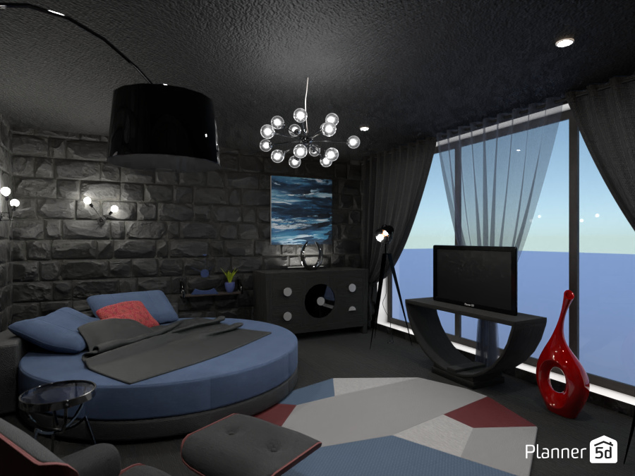 Batman's Bedroom - Design Battle Entry #8004356 by Valerie