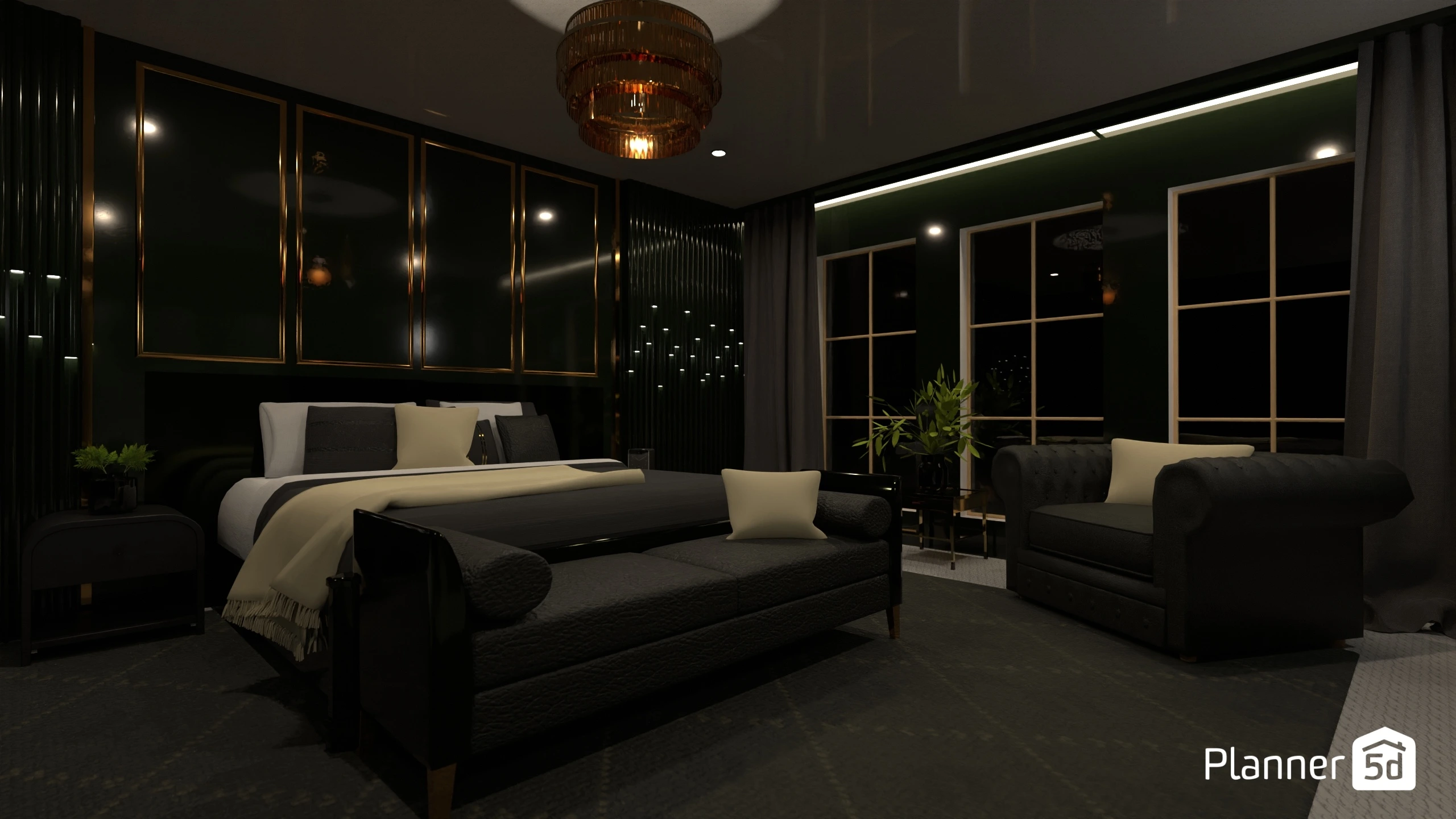 Habitación de ambiente nocturno / Batalla de diseño / p.c. #172340 by Hall Pat