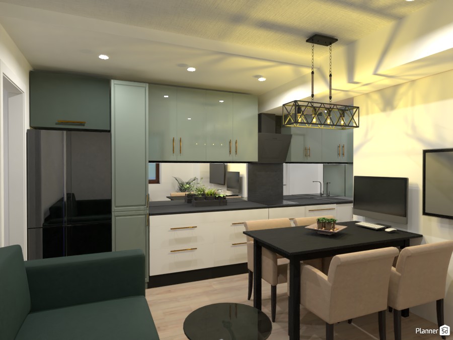 Living room and kitchen design #3639315 by Dajana Bakovic