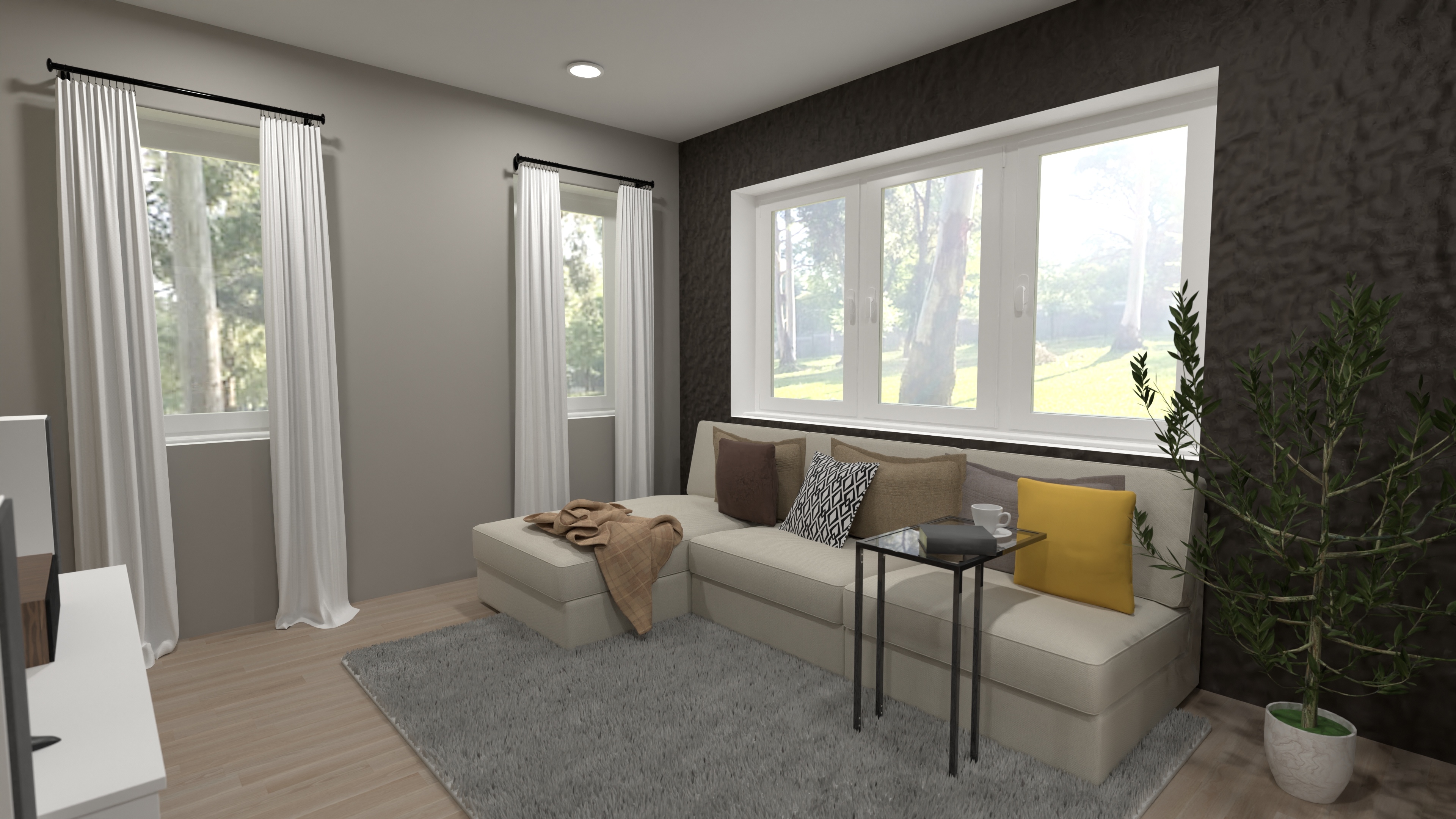 Interior render output
