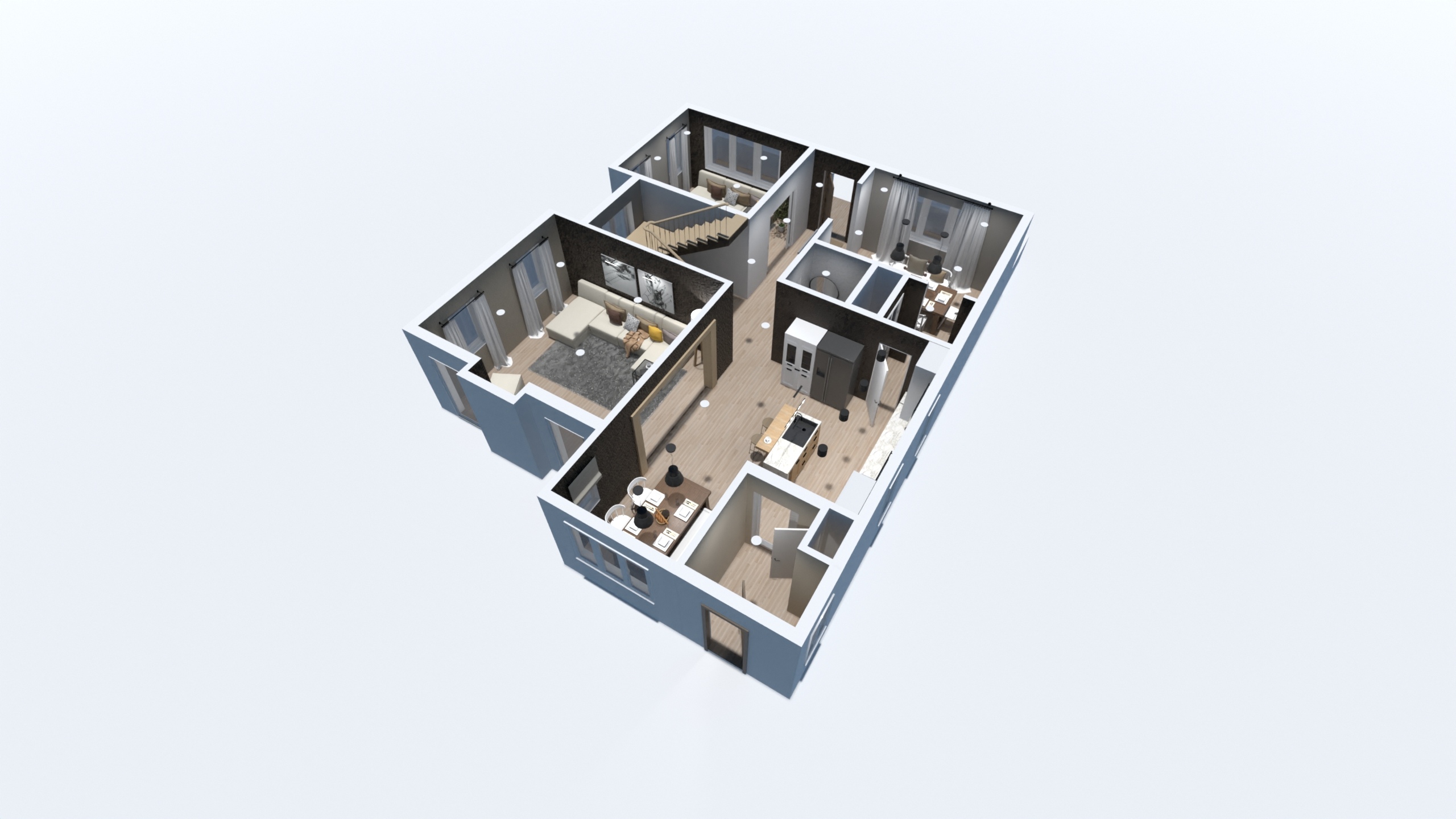 2D / 3D floor plan renders