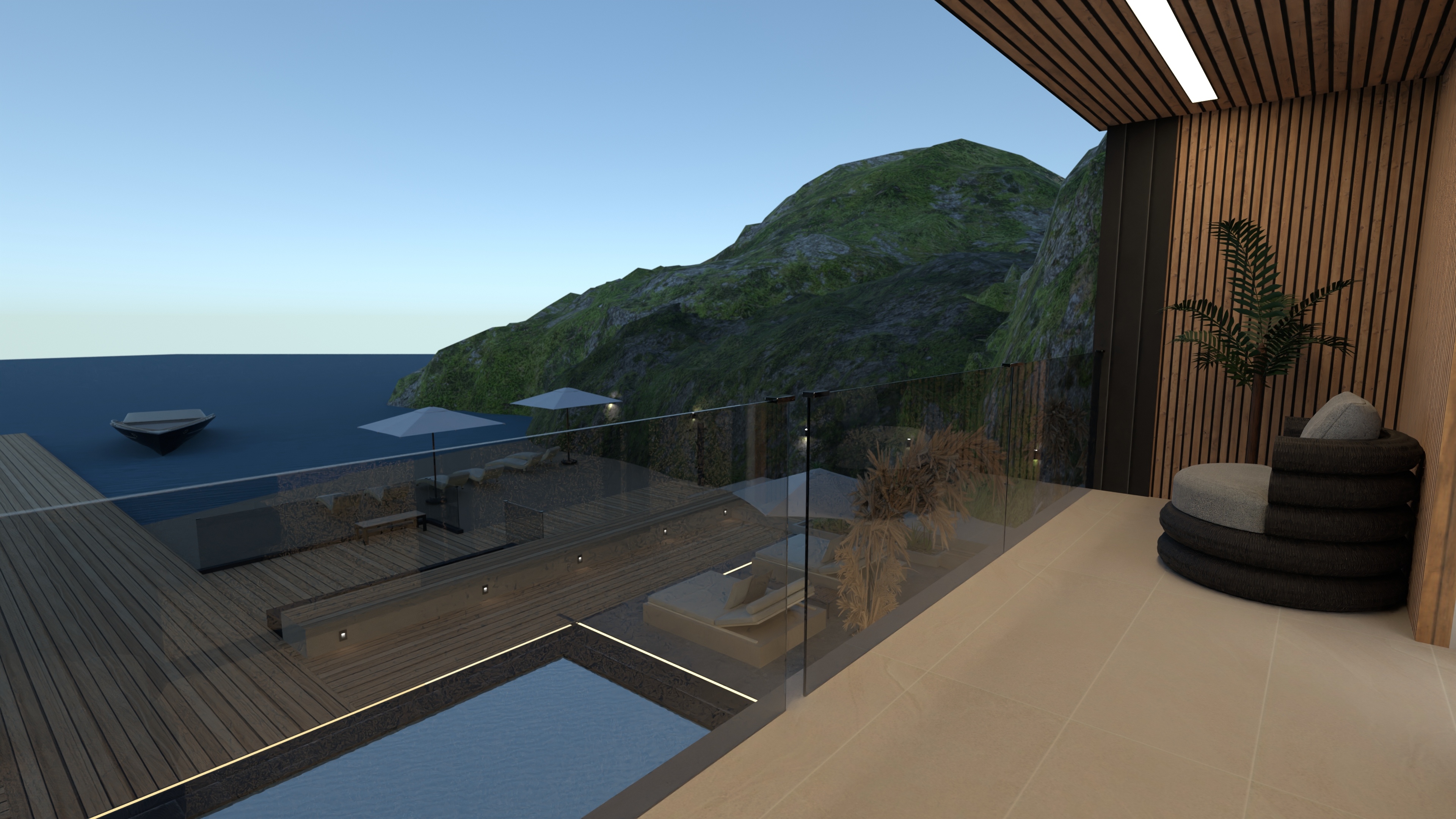 square entrance house #24830880 by Michel