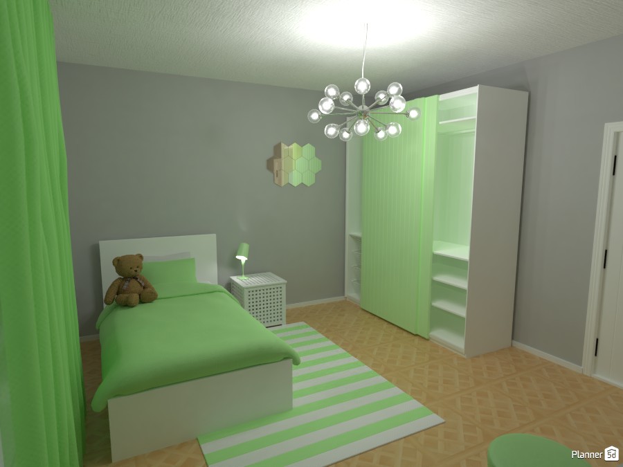 green girls bedroom #3671613 by R.S