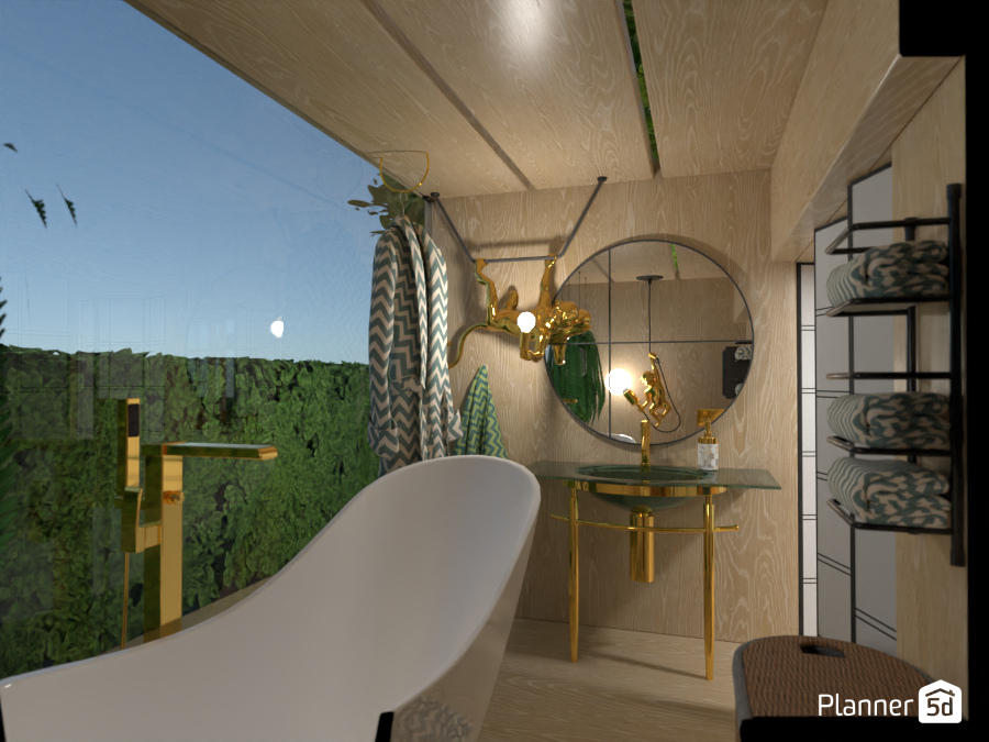 Bungalow 25 mq: Bathroom #8656433 by Moonface