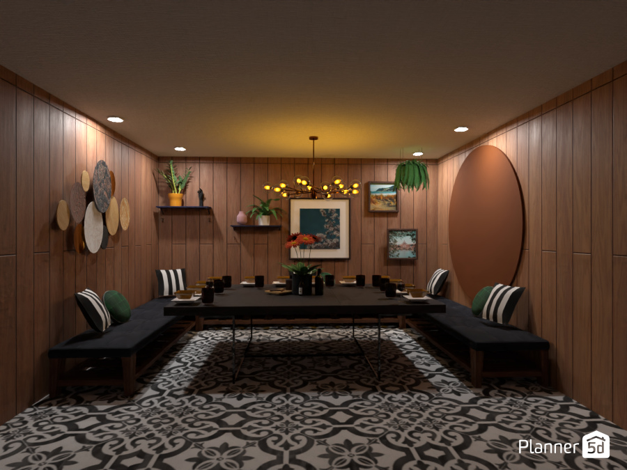 dark blue dining room 8405305 by Anonymous:):) image