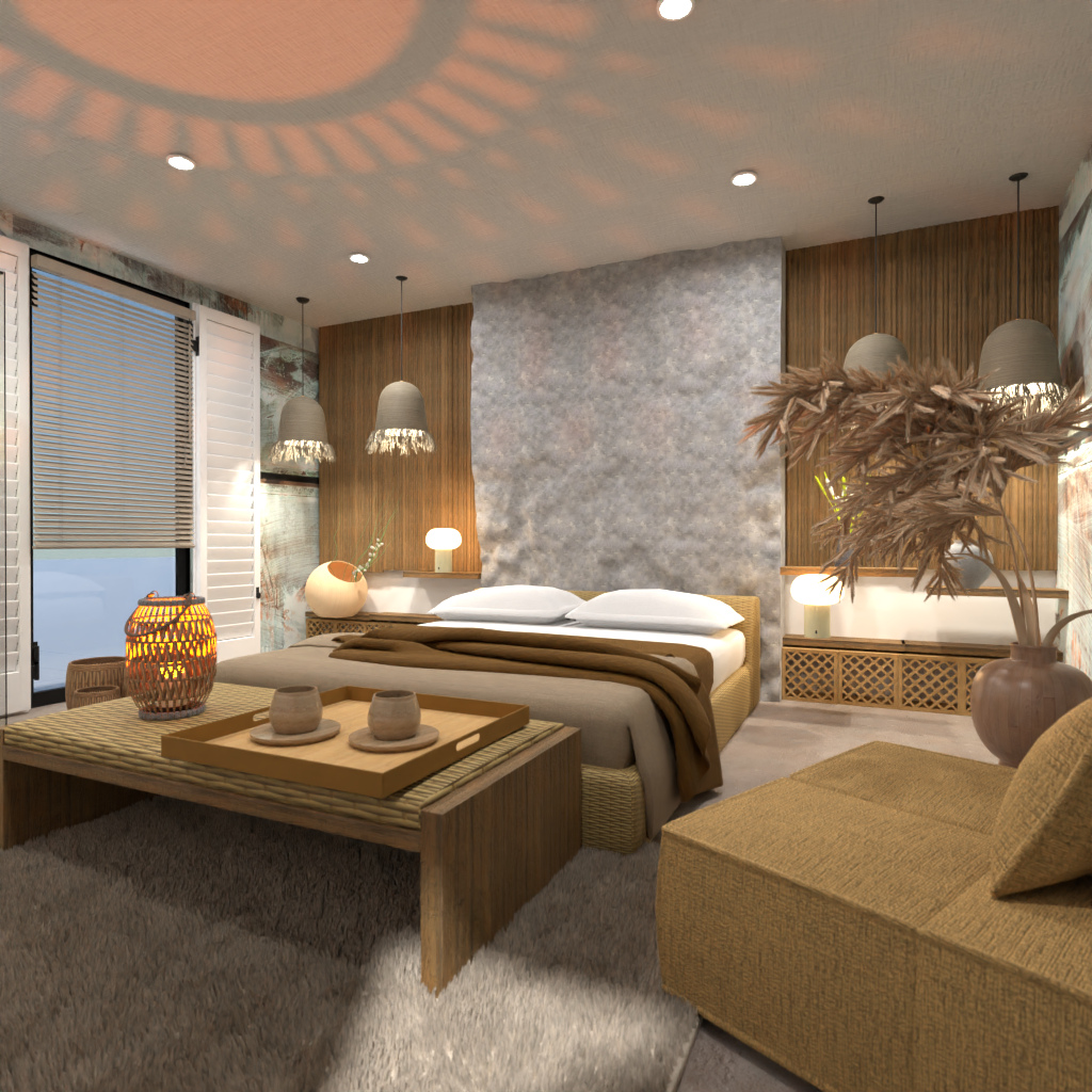 Wabi Sabi Bedroom #14558299 by Editors Choice