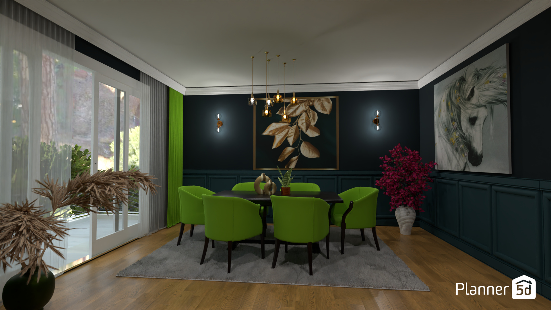 Comedor clásico en tonos verdes #18164315 by MariaCris