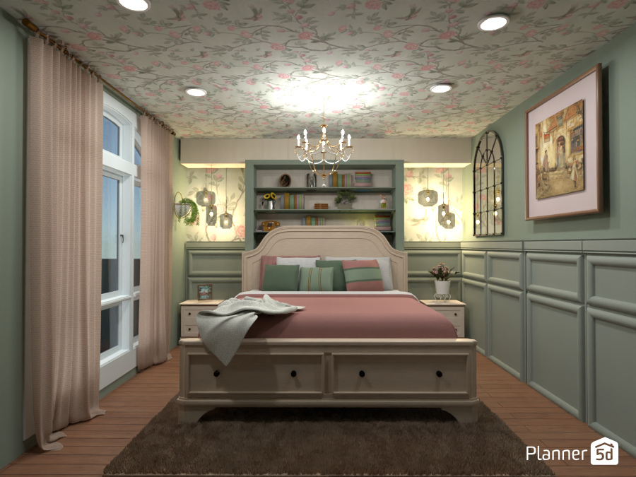 Hotel room 3 (pink and green cottage room) #9591812 by Anonymous:):)
