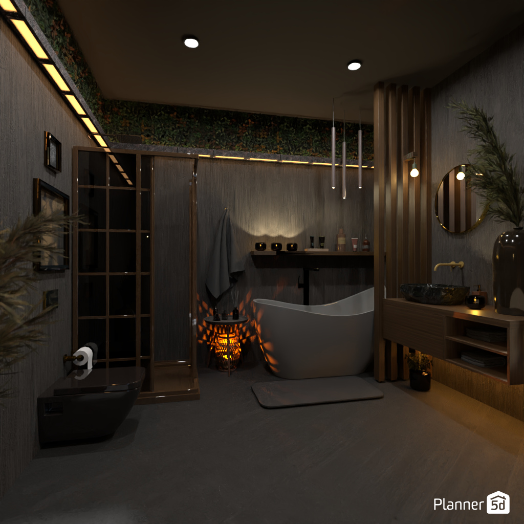 Dark Bathroom #3362844 by Editors Choice