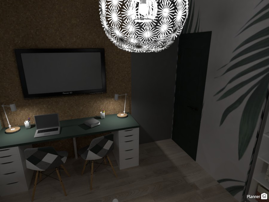 Habitación verde juvenil I #4050485 by Laura