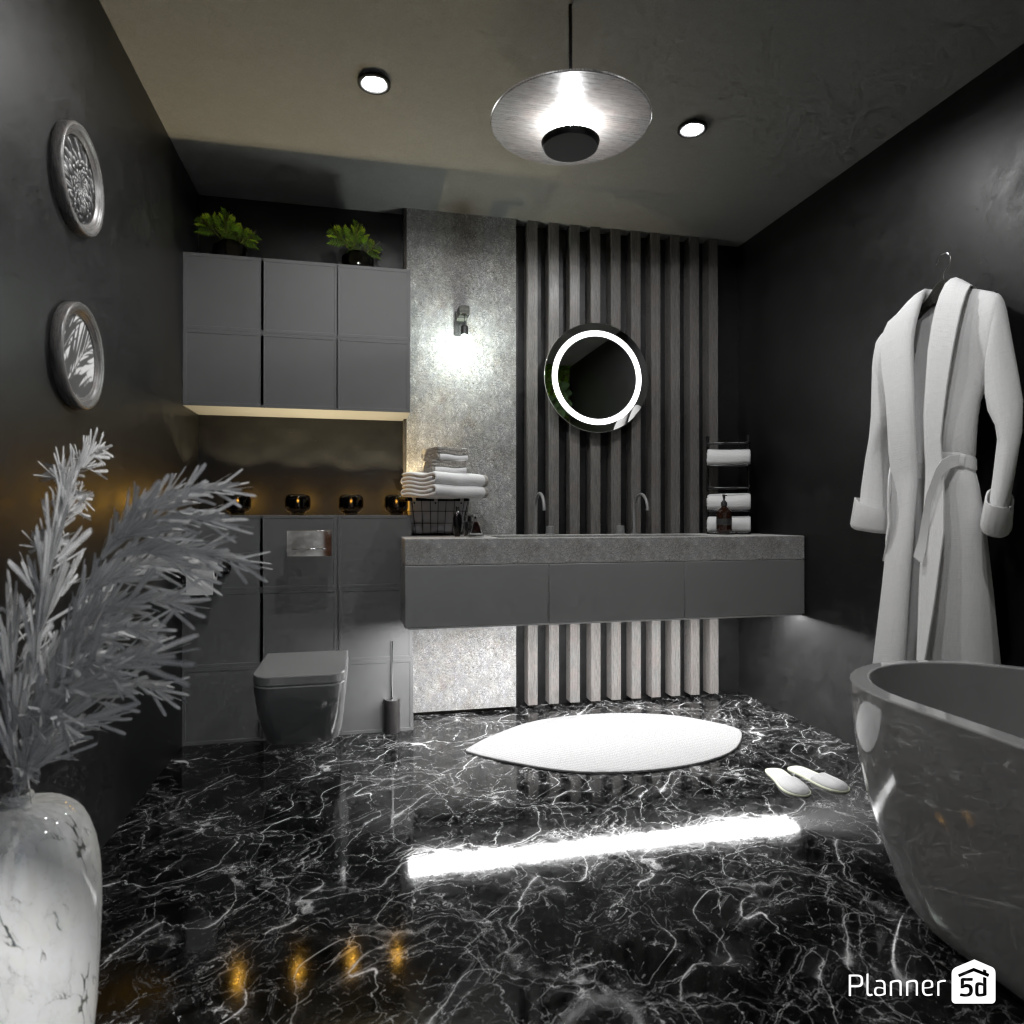 Dark Bathroom #17653227 by Editors Choice