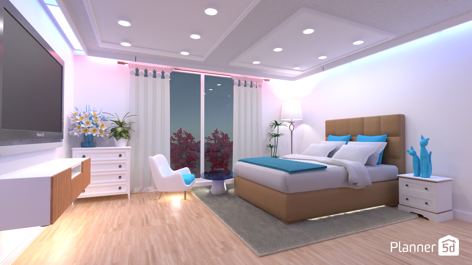 Dormitorio con luces 18695680 by Carturo image
