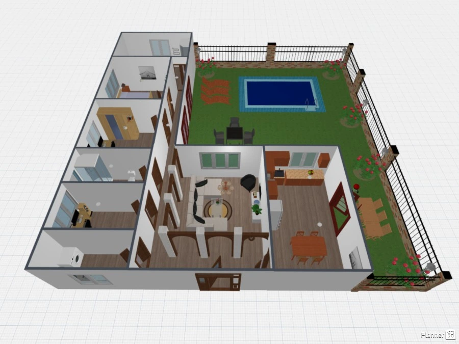Vivienda unifamiliar de una planta #83287 by Sheila Ocaña Aceituno