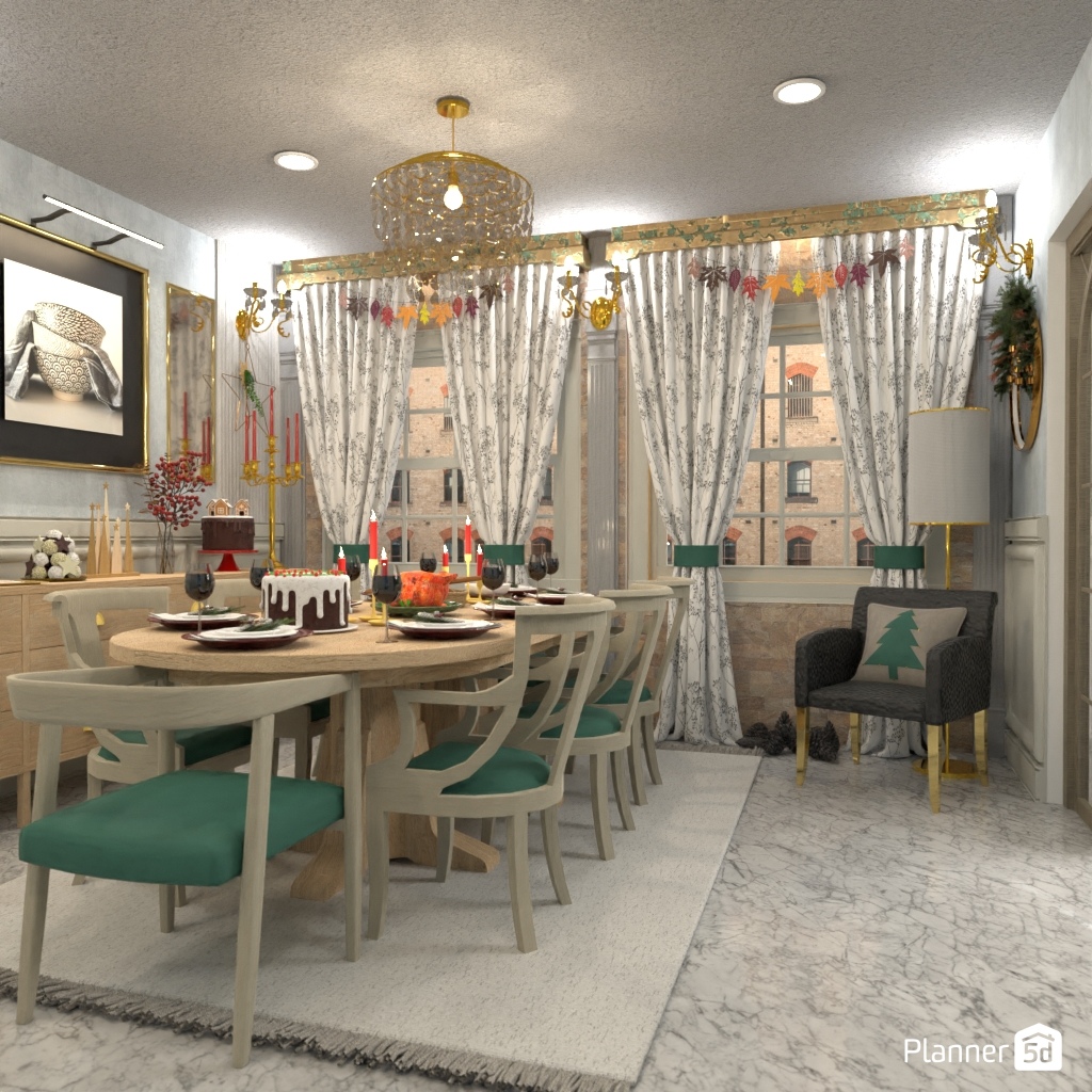 DB: Thanksgiving Day - room shell copy #23413031 by Editors Choice