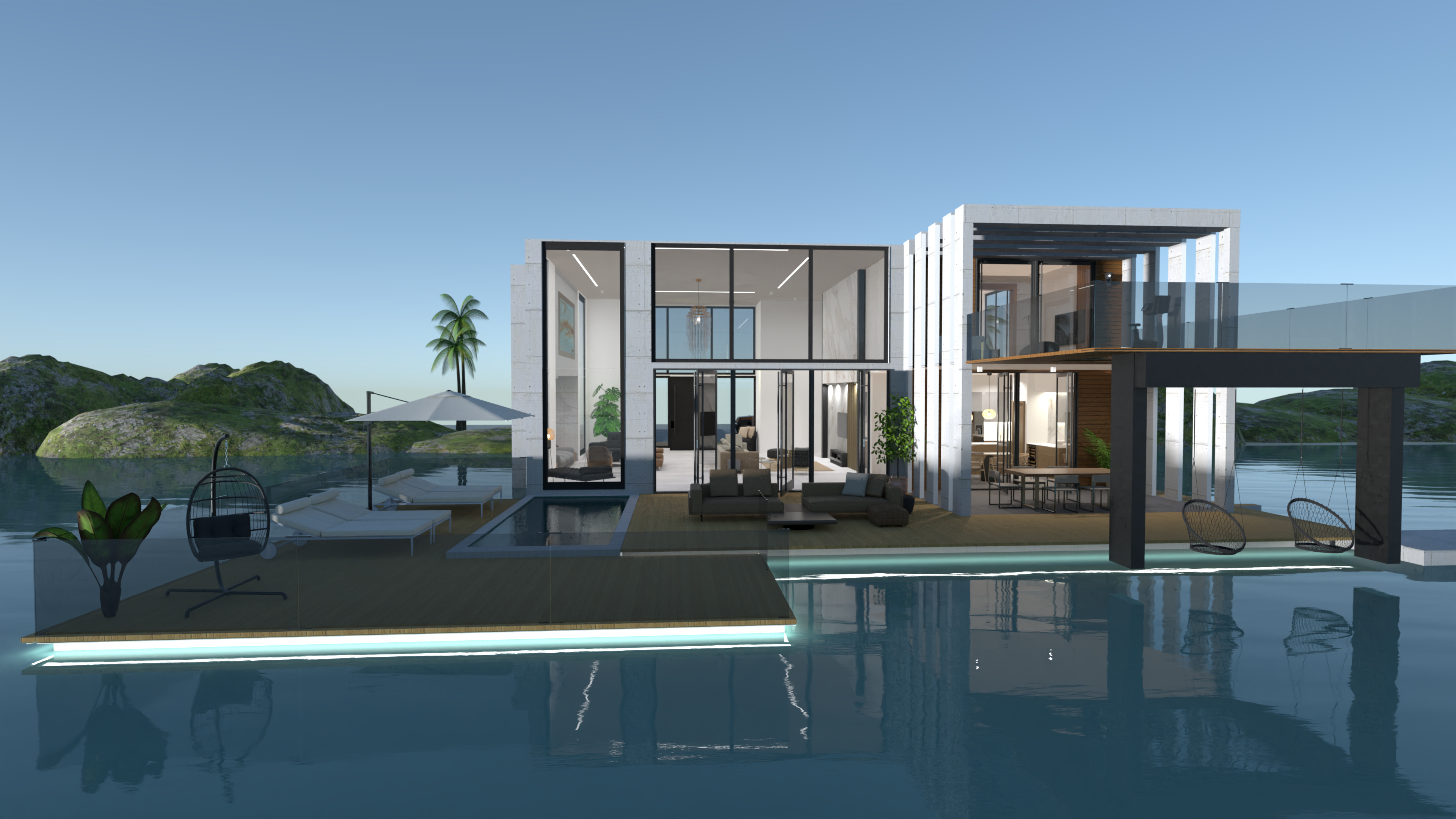 beach retreat #17716791 Por Michel