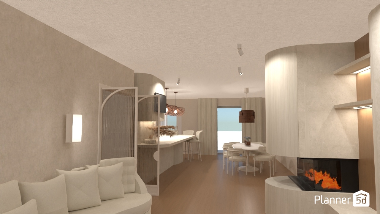 japandi kitchen / livingroom #28471772 by Rob Wiersma