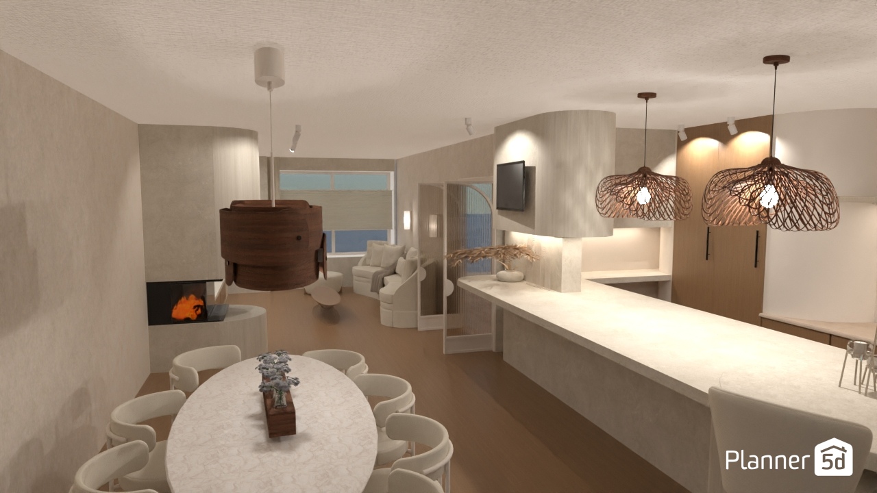 japandi kitchen/living #28471852 by Rob Wiersma