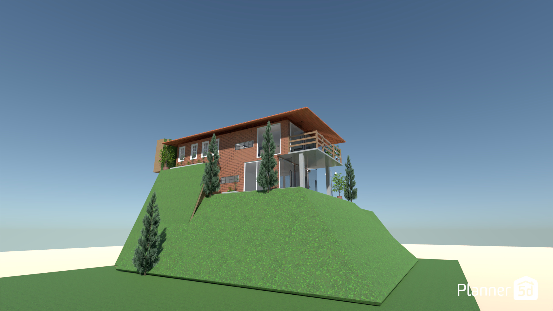 Casa en terreno inclinado #16874587 by Carturo