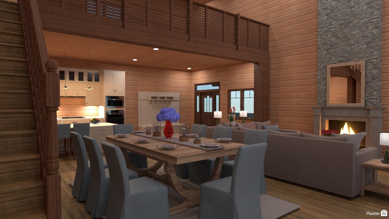 Log Home with Loft #3732895 by Jason Chandler Grimes
