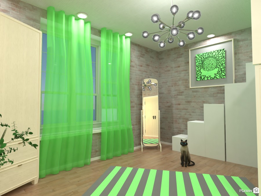 Green bedroom, Render 1 #3669680 by Doggy