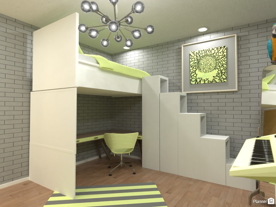 Yellow bedroom #3669681 by Doggy