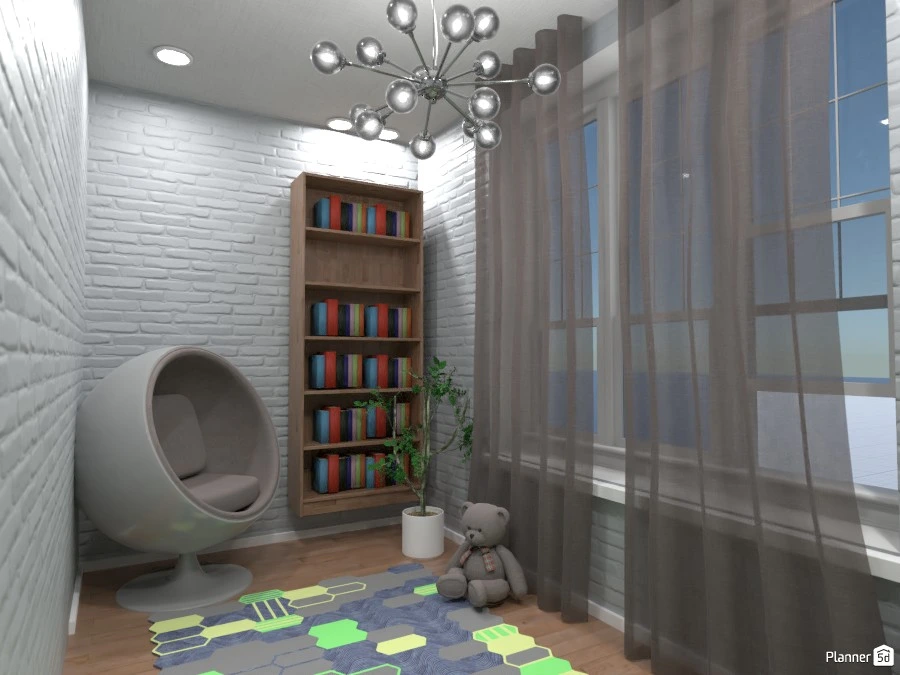 Yellow and green bedroom #3023068 by Doggy