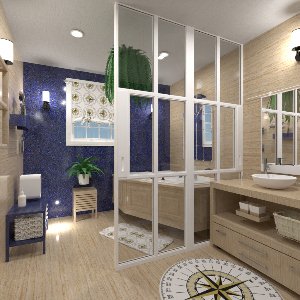 Nautical bathroom 12287047 by Editors Choice image