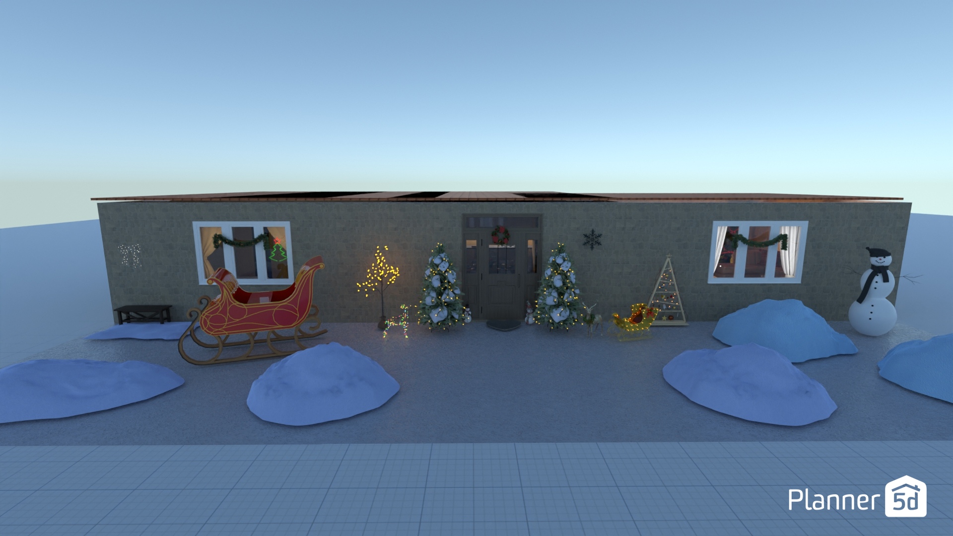 Merry Christmas! Christmas Villa 1 #23903195 by Ella Price