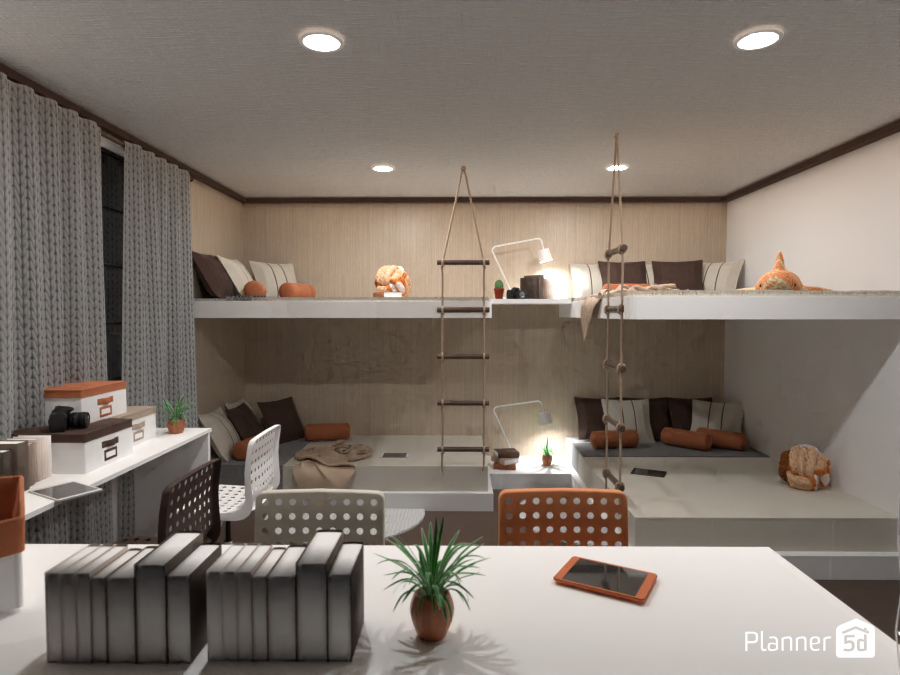 Big family bedroom / Batalla de diseño #11278760 by Hall Pat