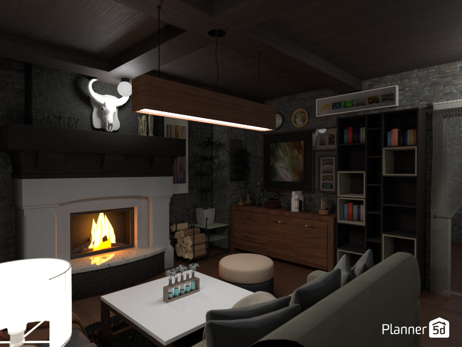 country style interior design for living space #6901714 by User 43516102