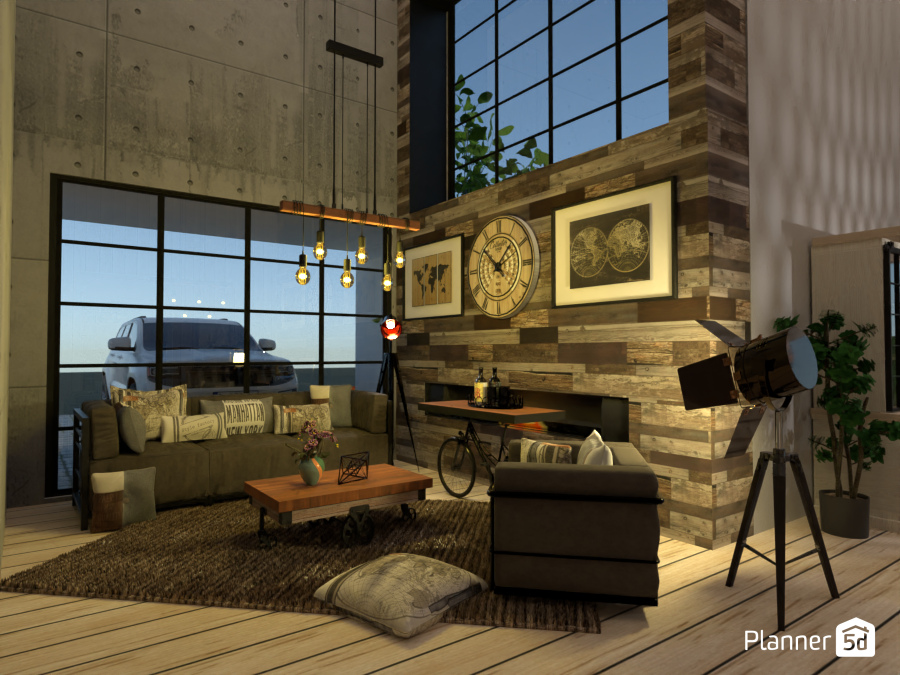 Industrial livingroom #5195508 от Micaela Maccaferri