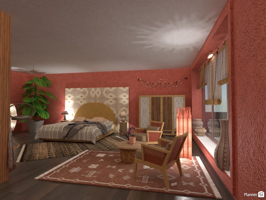 Ethnic Bedroom #4987613 by Micaela Maccaferri