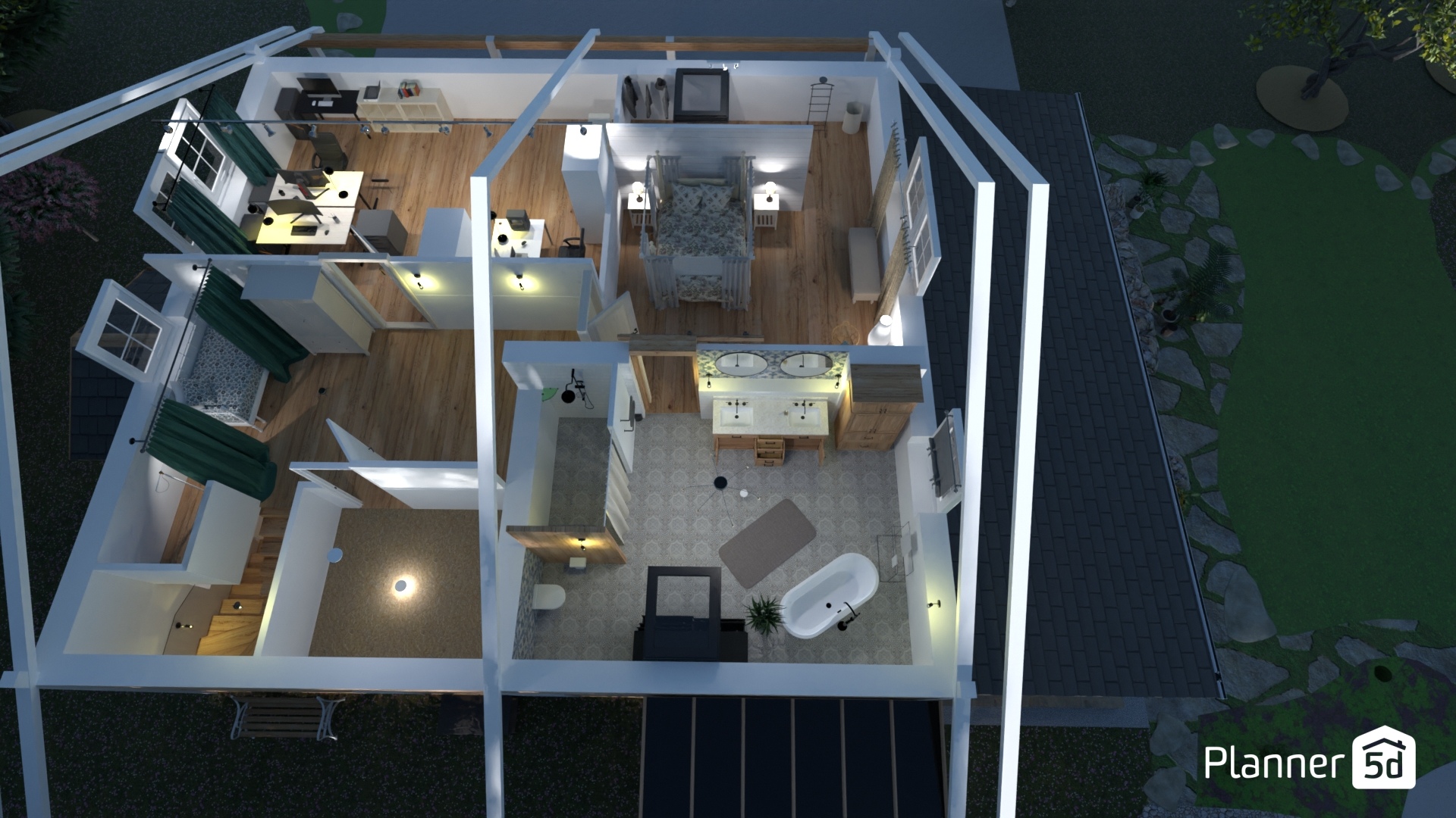 idee-alter-Gr-V 4 mit Garte #23458991 by Corin K