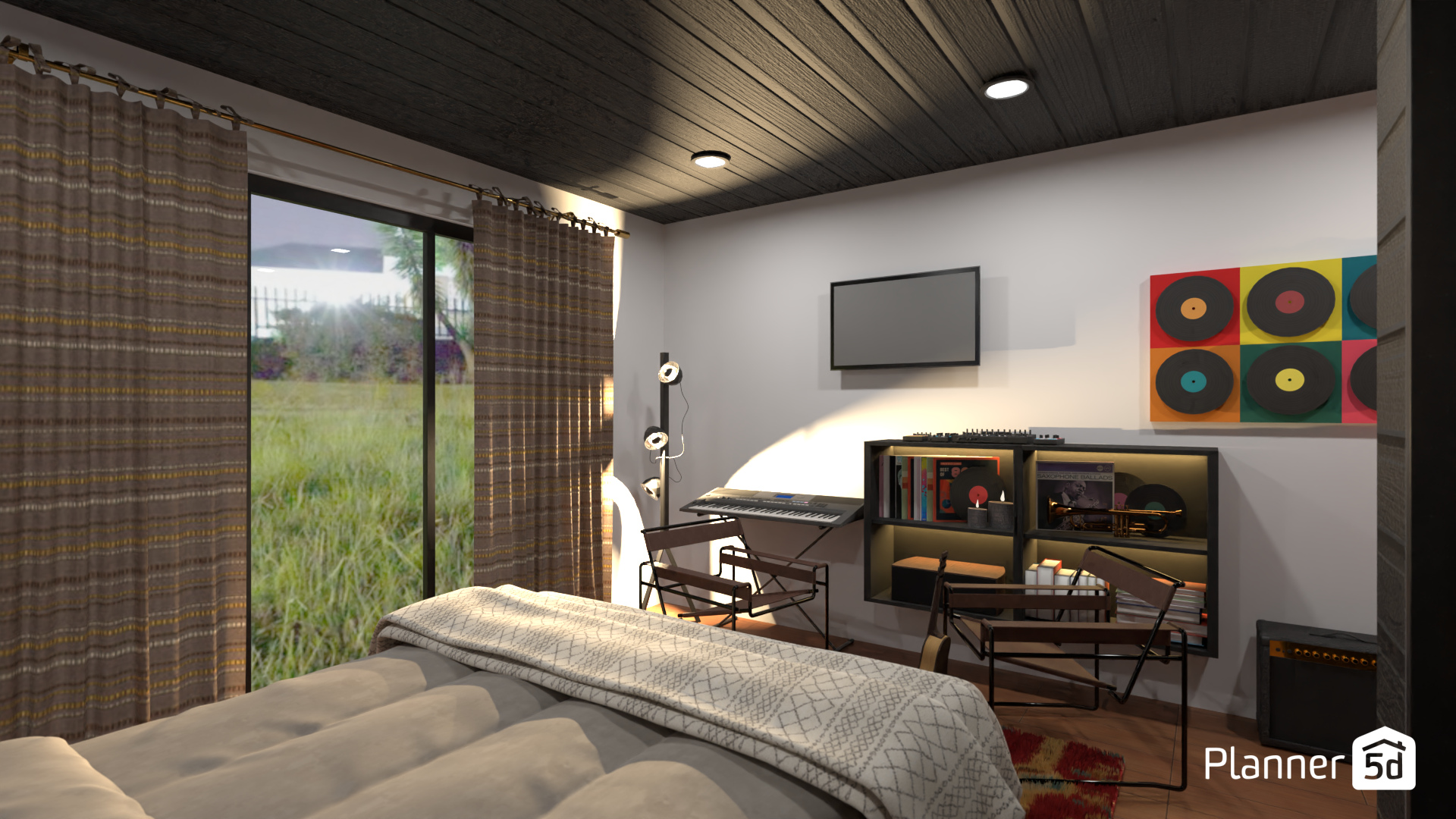 The bedroom from the Music Apartment #16163935 by Darina Doncheva