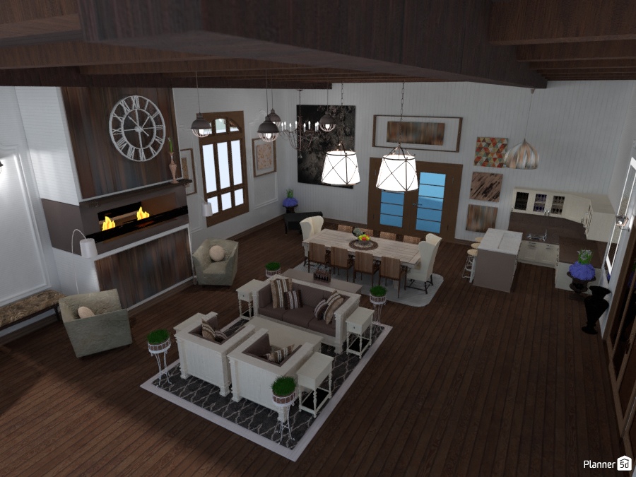 Farmhouse Challenge - Living Room #2398039 by ESK