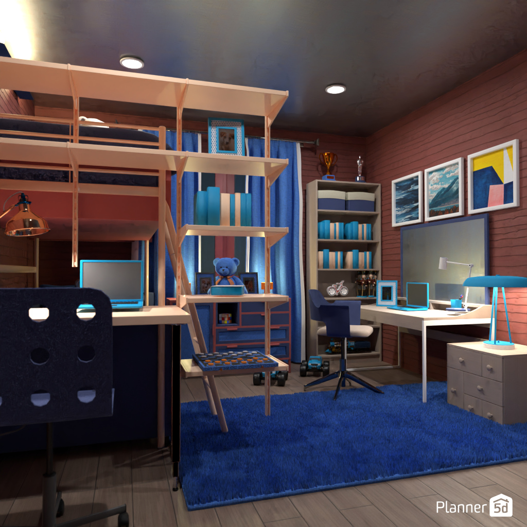 Blue kids room #19552132 by Editors Choice