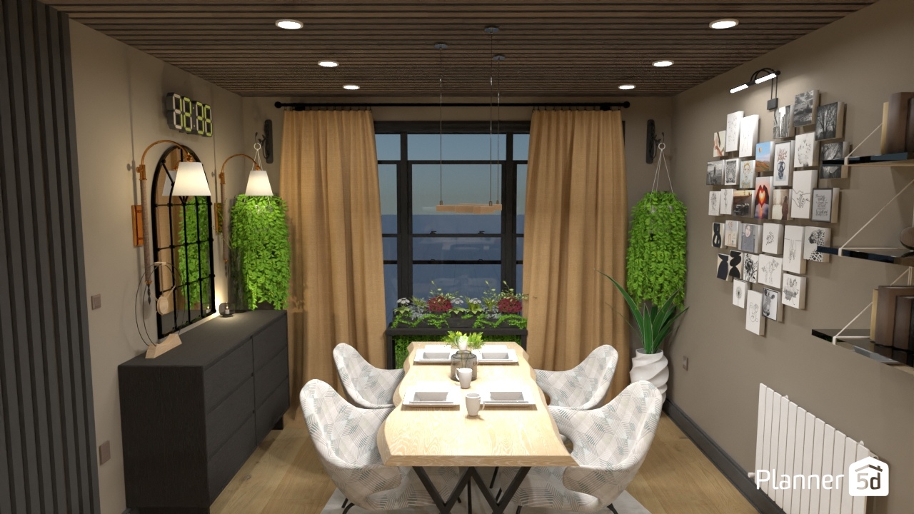 Brown Kitchen Design #21890714 by iwan Ari