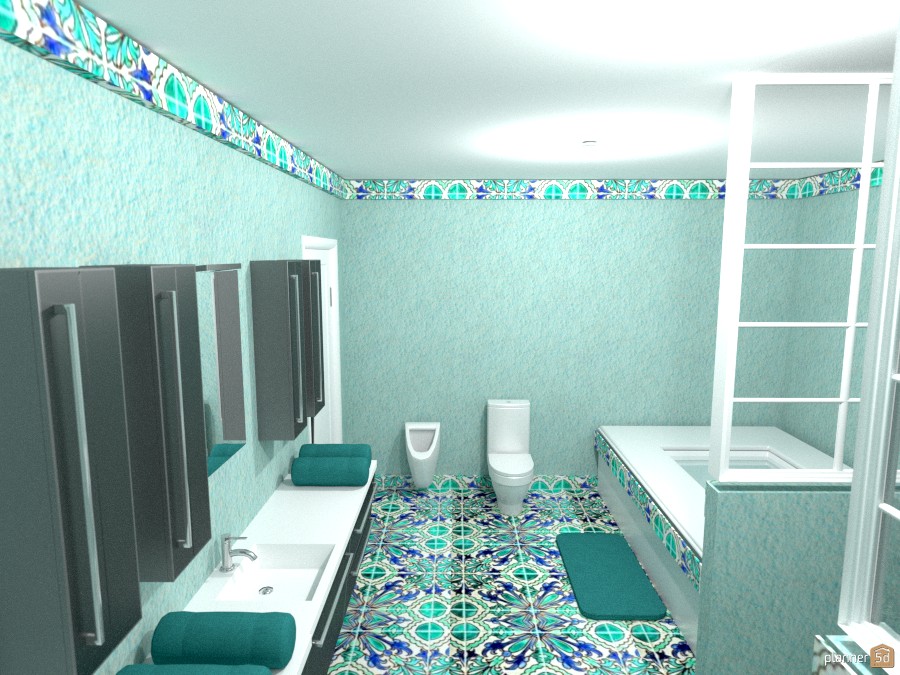 aqua tile bath #1018377 by Joy Suiter